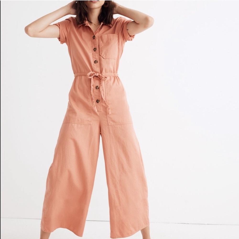 Madewell Coral utility jumpsuit sz 4